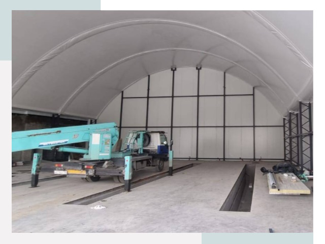 Внутреннее оснащение ангаров в Истре