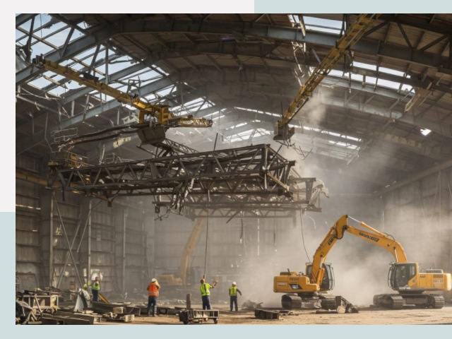 Демонтаж ангаров в Истре от 610 руб. за м²