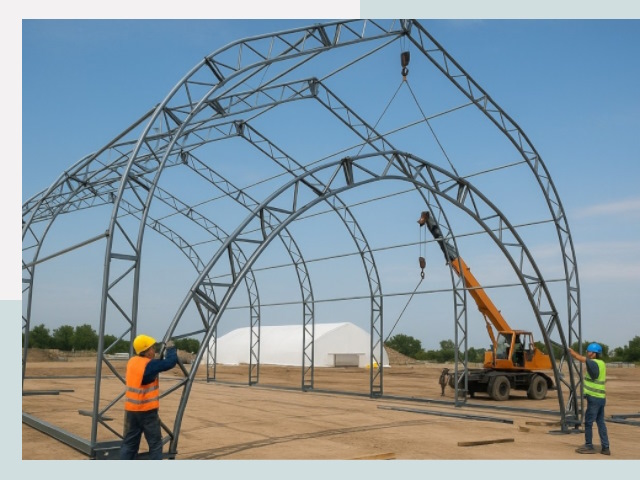 Монтаж ангаров в Истре от 610 руб. - Надежно и быстро